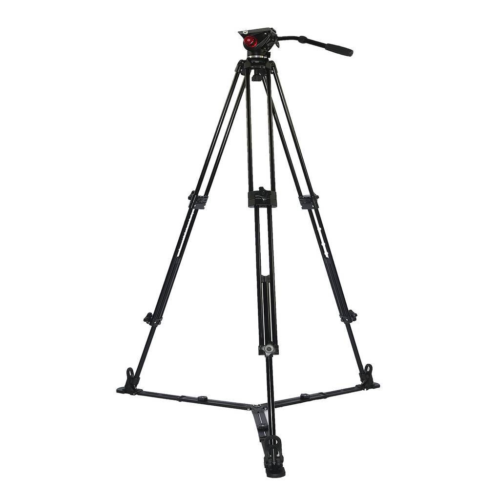 GS 8018FS Professional Video Tripod with Fluid Video Head & Ground