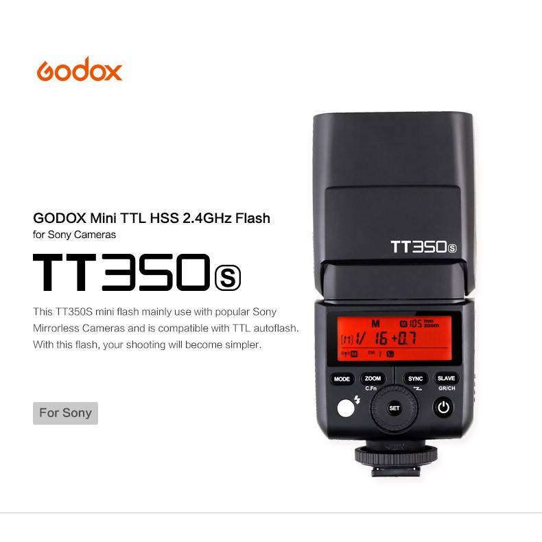 Godox TT350S Mini Thinklite TTL HSS Flash Speedlite for Sony | Camera2u ...