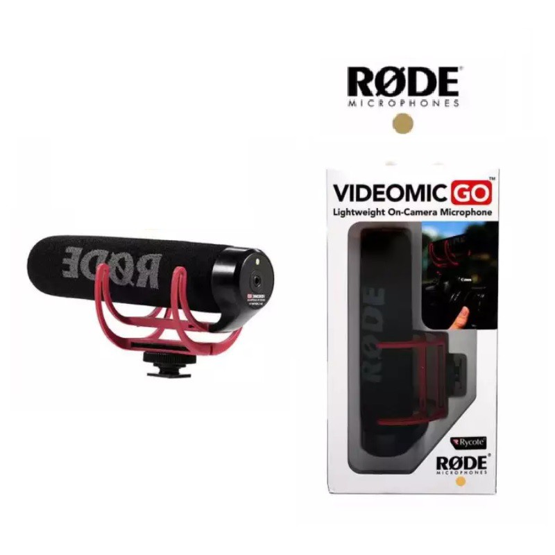 Rode VideoMic GO Lightweight On-Camera Microphone (Black)