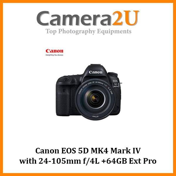 Canon EOS 5D MK4 Mark IV with 24-105mm f/4L +64GB Ext Pro (MSIA ...