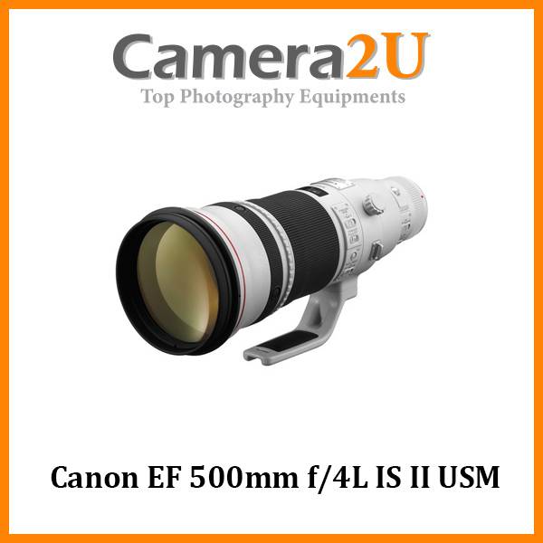 Canon EF 500mm f/4L IS II USM Lens (MSIA) | Camera2u Malaysia Top
