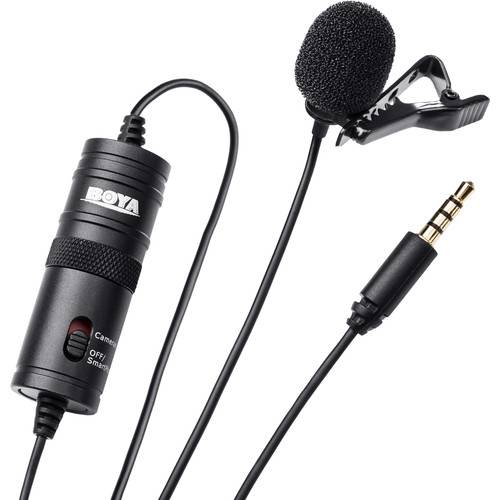 Original Boya BYM1 BYM1 Omnidirectional Lavalier Microphone Clip Mic