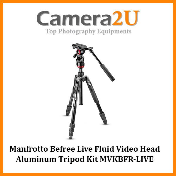 Manfrotto Befree Live Fluid Video Head Aluminum Tripod Kit MVKBFR