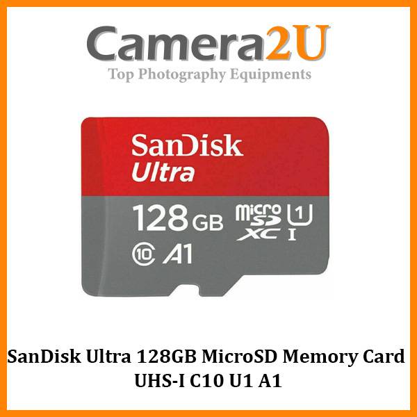 SanDisk Ultra 128GB MicroSD Memory Card 140MB/S UHS-I C10 U1 A1
