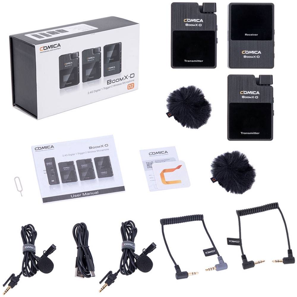 Comica BoomXD D2 2Person Digital Wireless Microphone