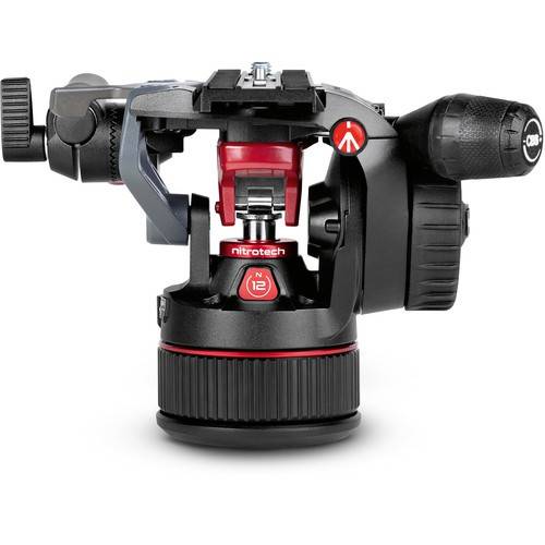 Trépied Manfrotto 536 Carbone + Rotule Nitrotech N12 - Occasion - Charge 26.4 Lbs