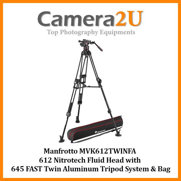 Manfrotto MVK612TWINFA 612 Nitrotech Fluid Head with 645 FAST Twin