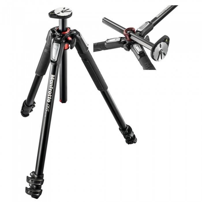 Manfrotto MT055XPRO3 Tripod With MVH500AH Fluid Video Head