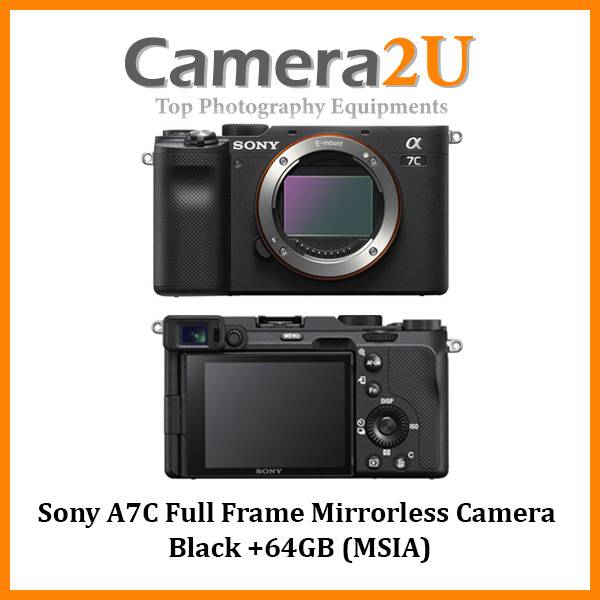 Sony A7C Full Frame Mirrorless Black +64GB (MSIA) Camera2u Malaysia