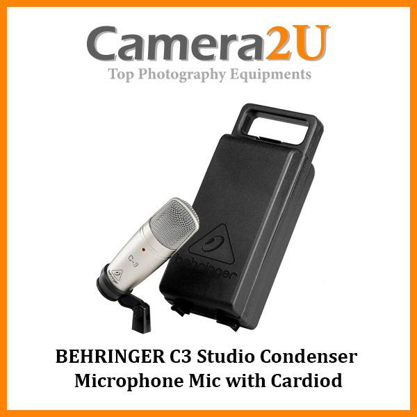 BEHRINGER C3 Medium Dual Diaphragm Studio Condenser Microphone Mic with