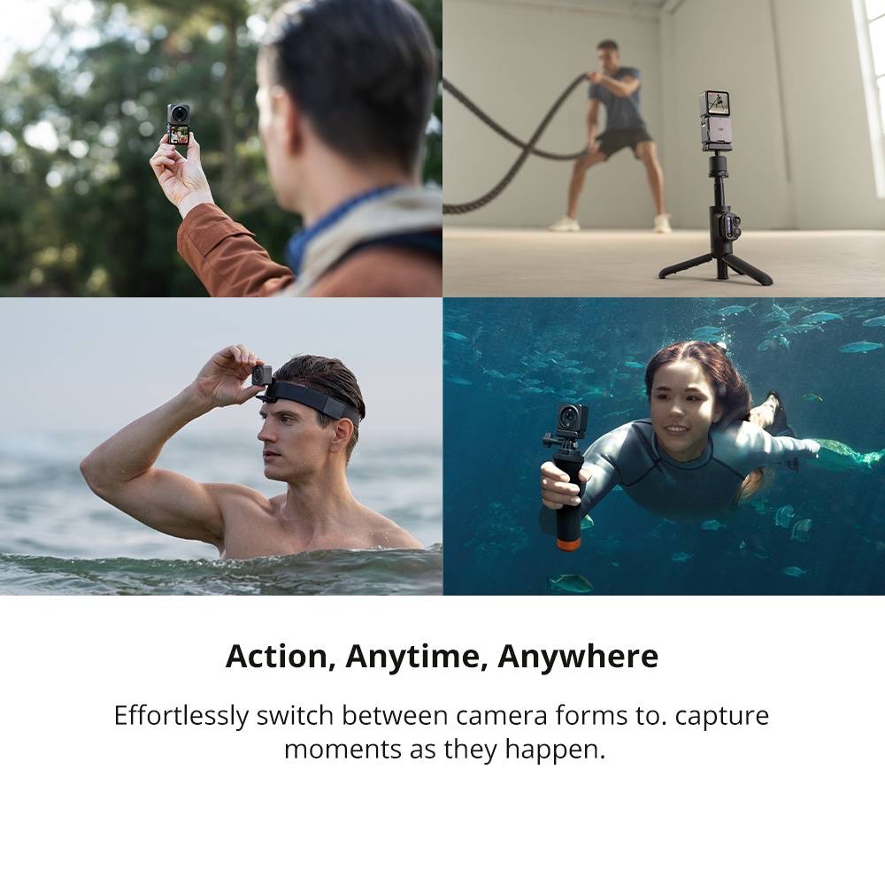 DJI Action 2 4K Full HD Action Camera 10m Waterproof Wide 155