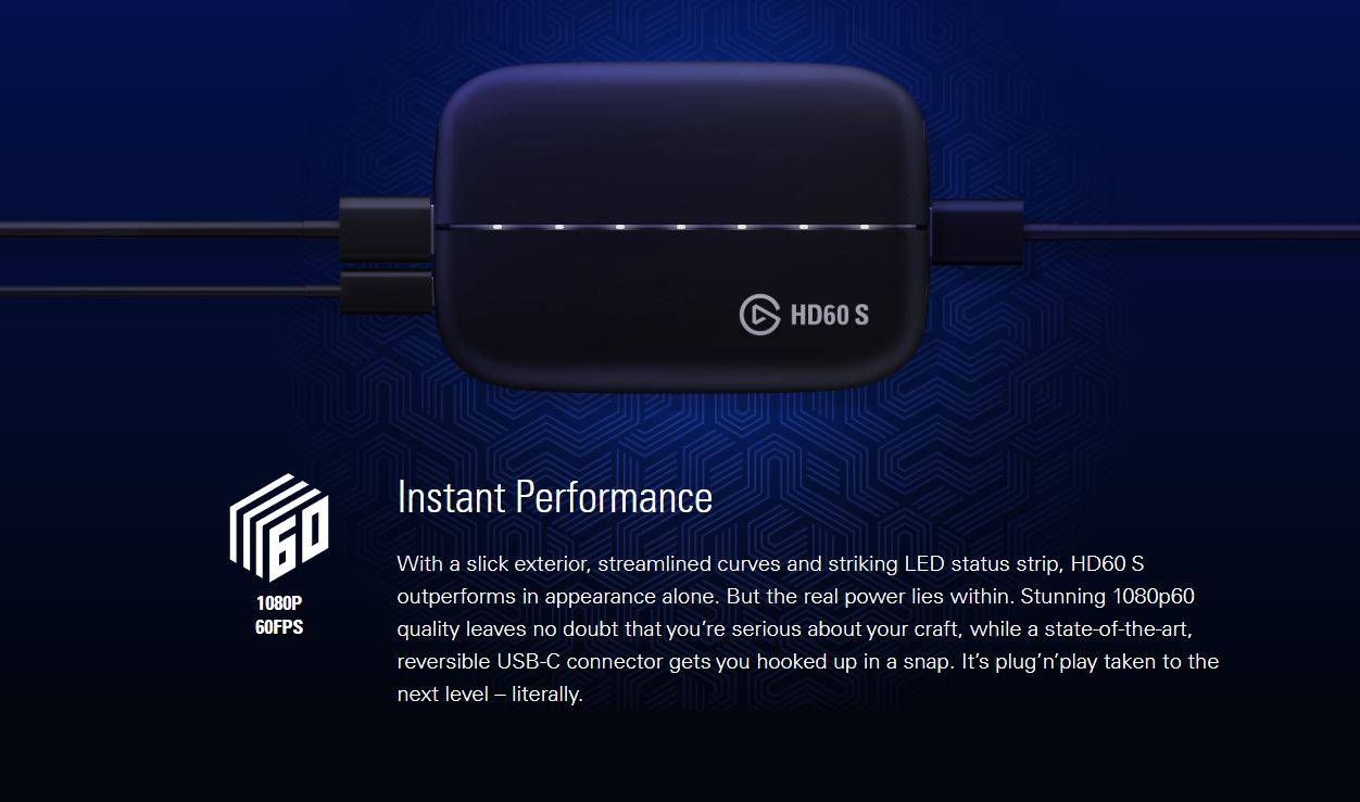 Corsair Elgato HD60S High Definition Game Recorder 1080P 60FPS Capture 