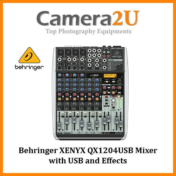 Behringer XENYX QX1204USB Mixer with USB and Effects (XENYXQX1204USB