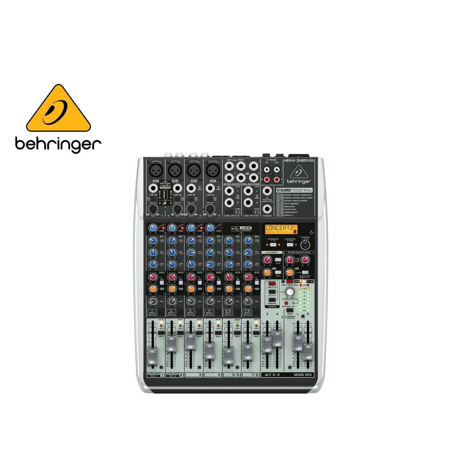 Behringer XENYX QX1204USB Mixer with USB and Effects (XENYXQX1204USB