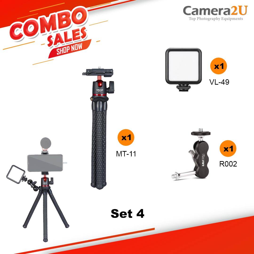 Live Stream / Vlogger / Videography Kit 3 Ulanzi MT11 Octopus Tripod 2