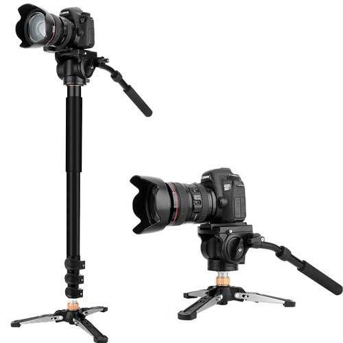 Beike Q32-4B Camera Video Monopod Kit Vertical Control Tripod