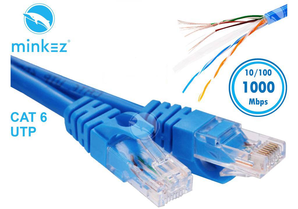 MINKEZ 15 - 30M CAT6CPP CAT 6 Cable LAN Network Cable Gigabit Ethernet