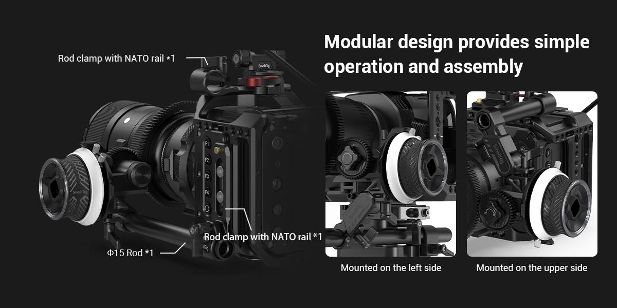 SmallRig 3010 Mini Follow Focus with Rod Clamp Nato Rail | Camera2u ...