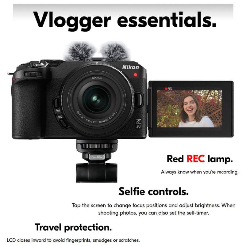 Nikon Z30 Mirrorless Camera with NIKKOR Z DX 1650mm & 50250mm Lens