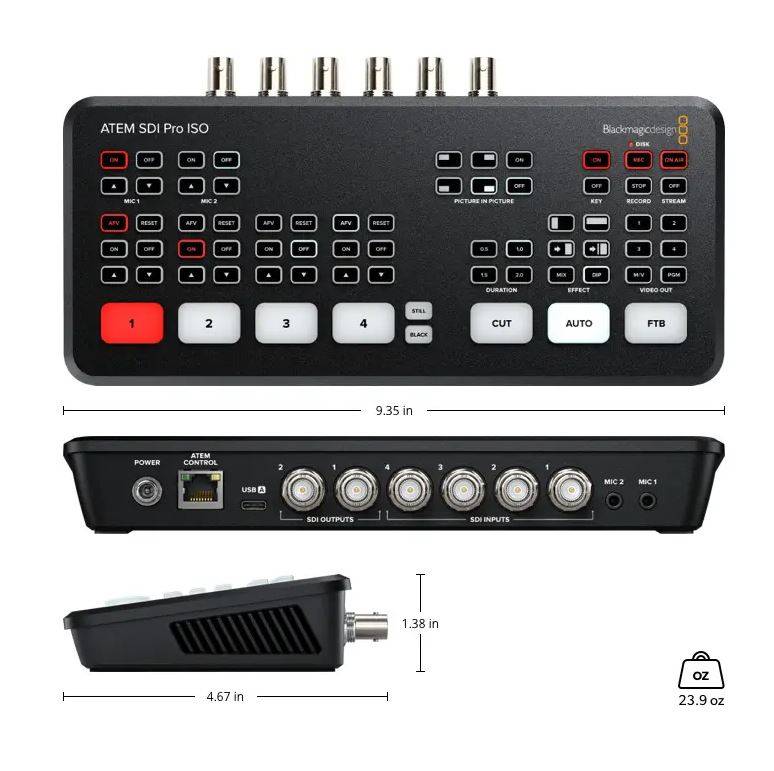 Blackmagic Design ATEM SDI Pro ISO Switcher | Camera2u Malaysia Top ...