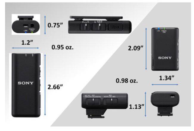 Sony ECM-W2BT Camera-Mount Digital Bluetooth Wireless Microphone