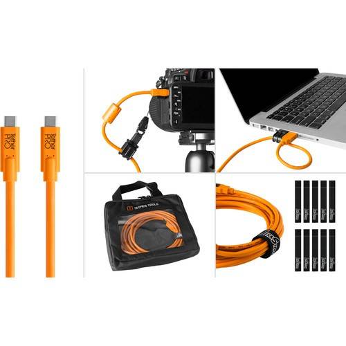 Tether Tools BTKC15-ORG Starter Tethering Kit with USB Type-C