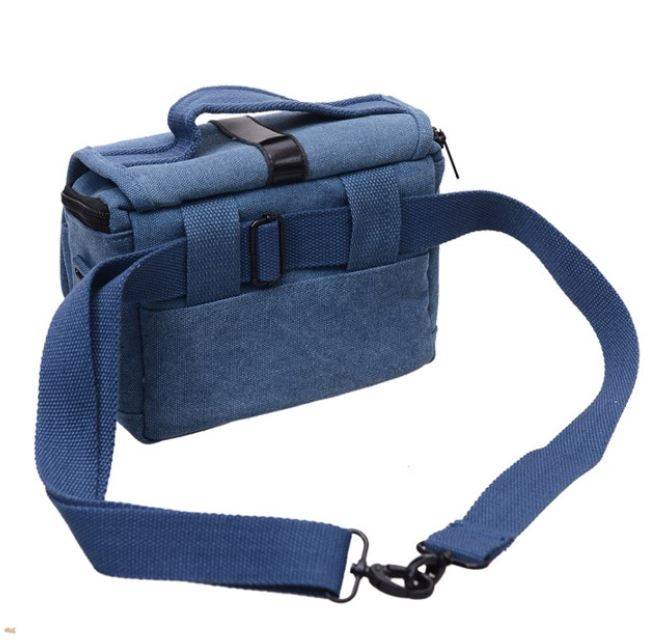 MILANDO Canvas Camera Bag DSLR Carrying Pouch Camera Protector Casing