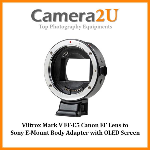 Viltrox Mark V EFE5 Canon EF Lens to Sony EMount Body Adapter with OLED Screen Camera2u