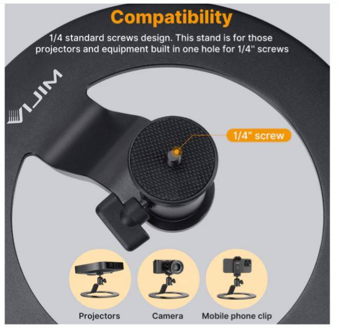 Ulanzi VIJIM LT04 Desktop Projector Stand Table Mobile Projector Mount Removable Adjustable