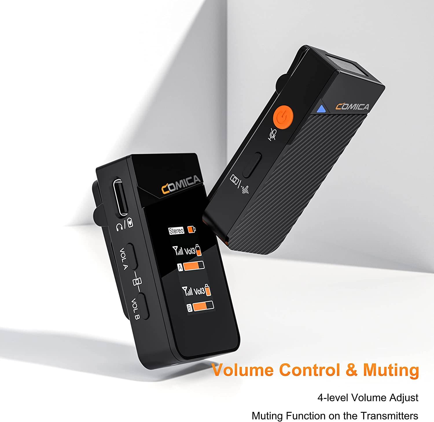Comica Vimo C 2.4GHz Dual-channel Mini Wireless Microphone for Live ...