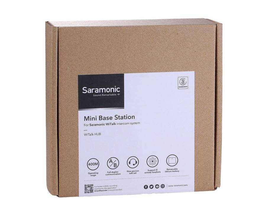 Saramonic WiTalk HUB Mini Base Station for WiTalk Intercom System ...