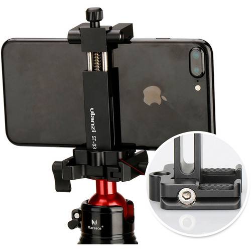 Ulanzi ST03 Foldable Phone Tripod Mount with Hot Shoe Mount for Cold