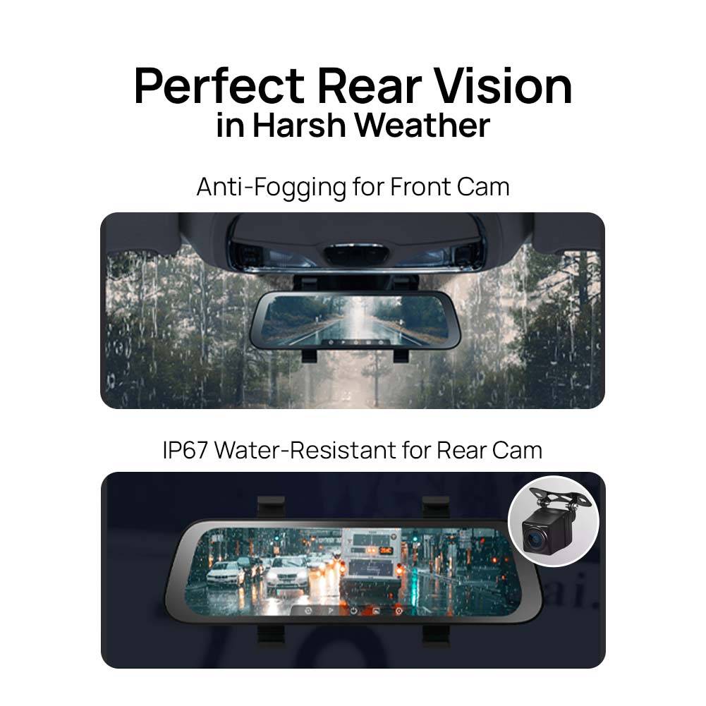 70mai Rearview Dashcam Wide with Night Vision Backup Camera RC05 ...