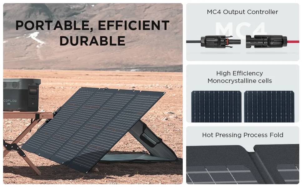 EcoFlow 220W Bifacial Solar Panel | Camera2u Malaysia Top Camera