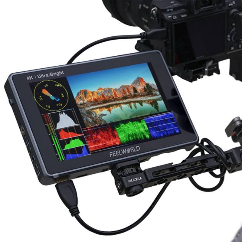 Feelworld L7 7-Inch Rugged Aluminum 4K HDMI On-Camera Monitor ...