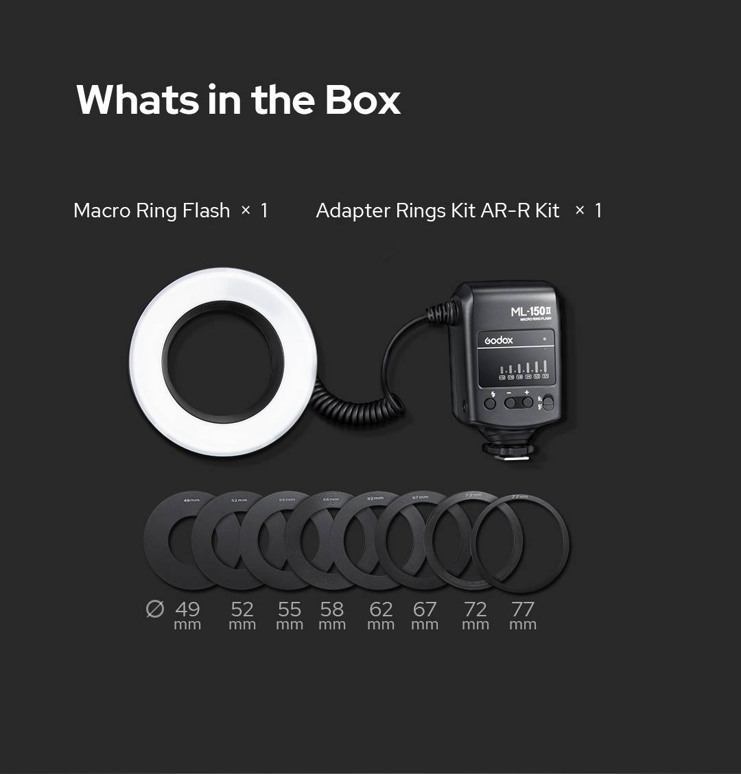 Godox ML150II Macro Ring Flash Camera2u Malaysia Top Camera