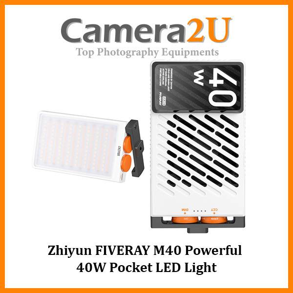 Zhiyun FIVERAY M40 Powerful 40W Pocket LED Video Light | Camera2u
