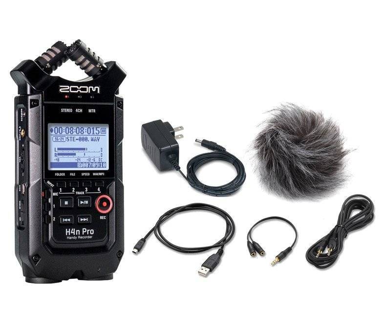 Zoom H4n Pro 4-Input / 4-Track Portable Handy Recorder with