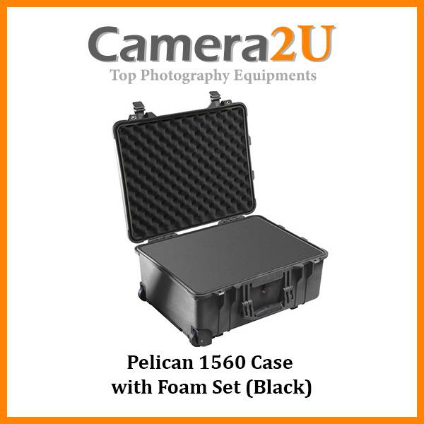 Pelican 1560 Case with Foam Set (Black)