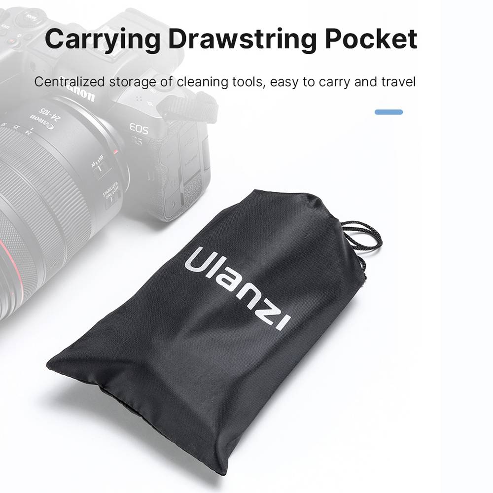 Ulanzi 9in1 Camera Cleaning Kit Cleaning Brush +Silicone Air Blower +Sensor  Cleaning Stick +15ml Lens Cleaner +Bag