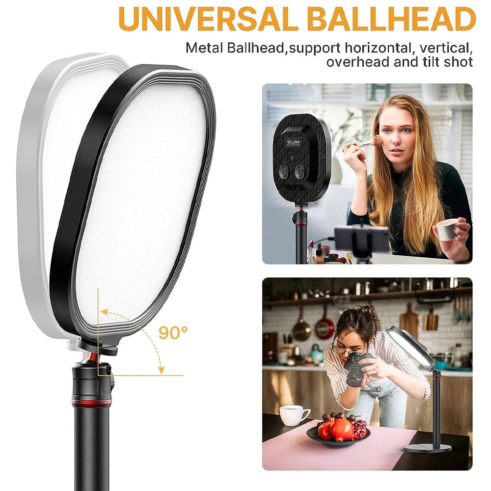 Ulanzi VIJIM K7 Desktop Live Broadcast Fill Light with Desktop Stand ...