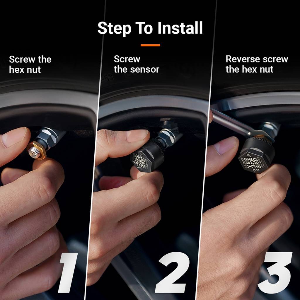70mai M500 TPMS External Tyres Pressure Sensor with App Control ...