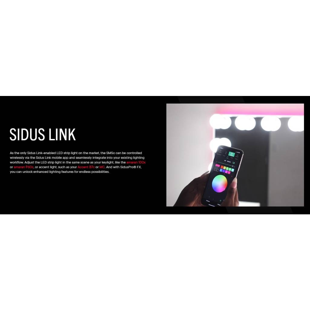 Aputure Amaran SM5c 300 RGB Smart Pixel LEDs 100 Lighting Zones ...