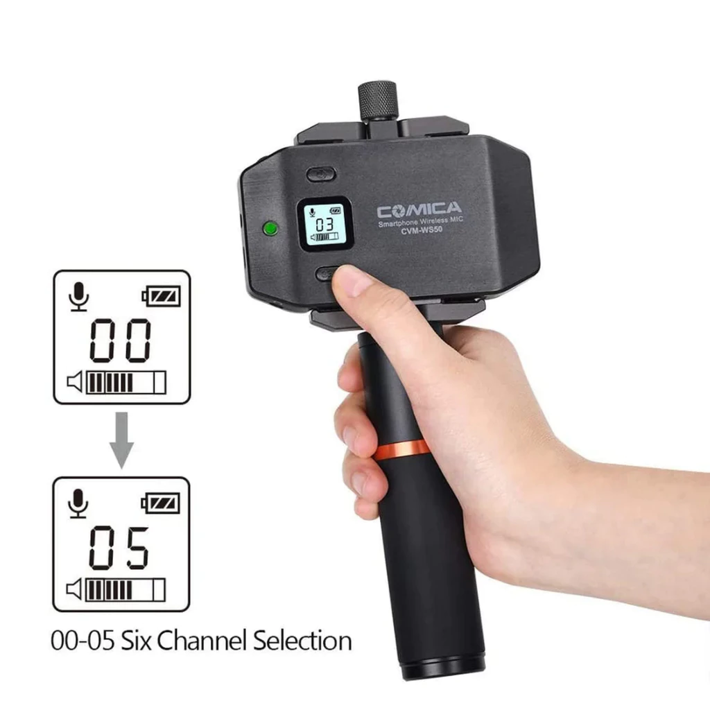 Comica CVM-WS50 (A) / CVM-WS50 (H) UHF Mini & Flexible Wireless ...