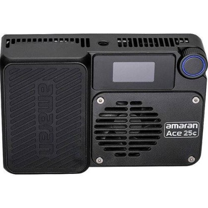 Amaran Ace 25C RGB On-Camera Video Light - 25W, CRI 95+, CCT 2300K-10000K, Rechargeable, App Control, W/ Diffuser
