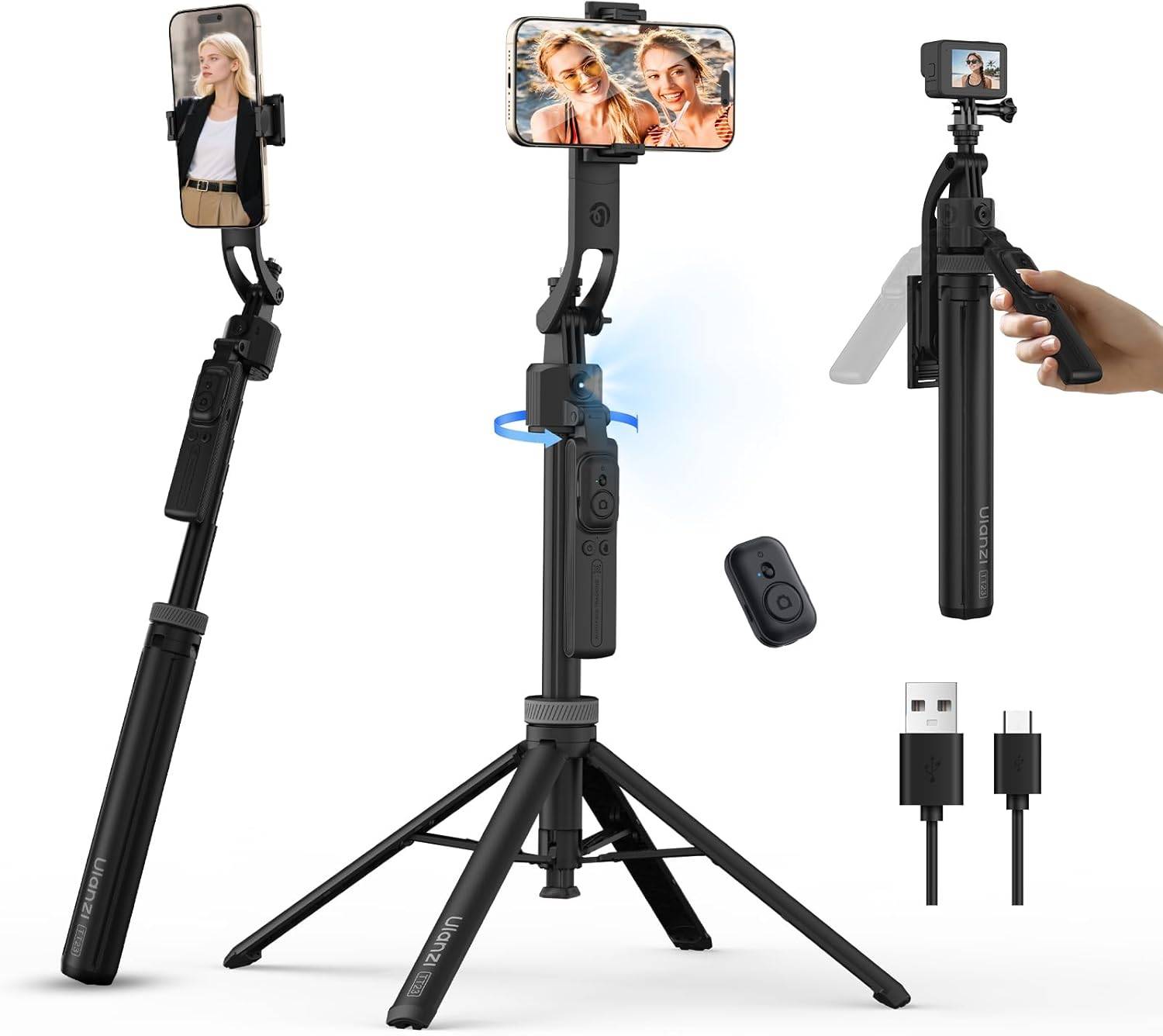 Ulanzi TT23 Auto-Tracking Selfie Stick Tripod