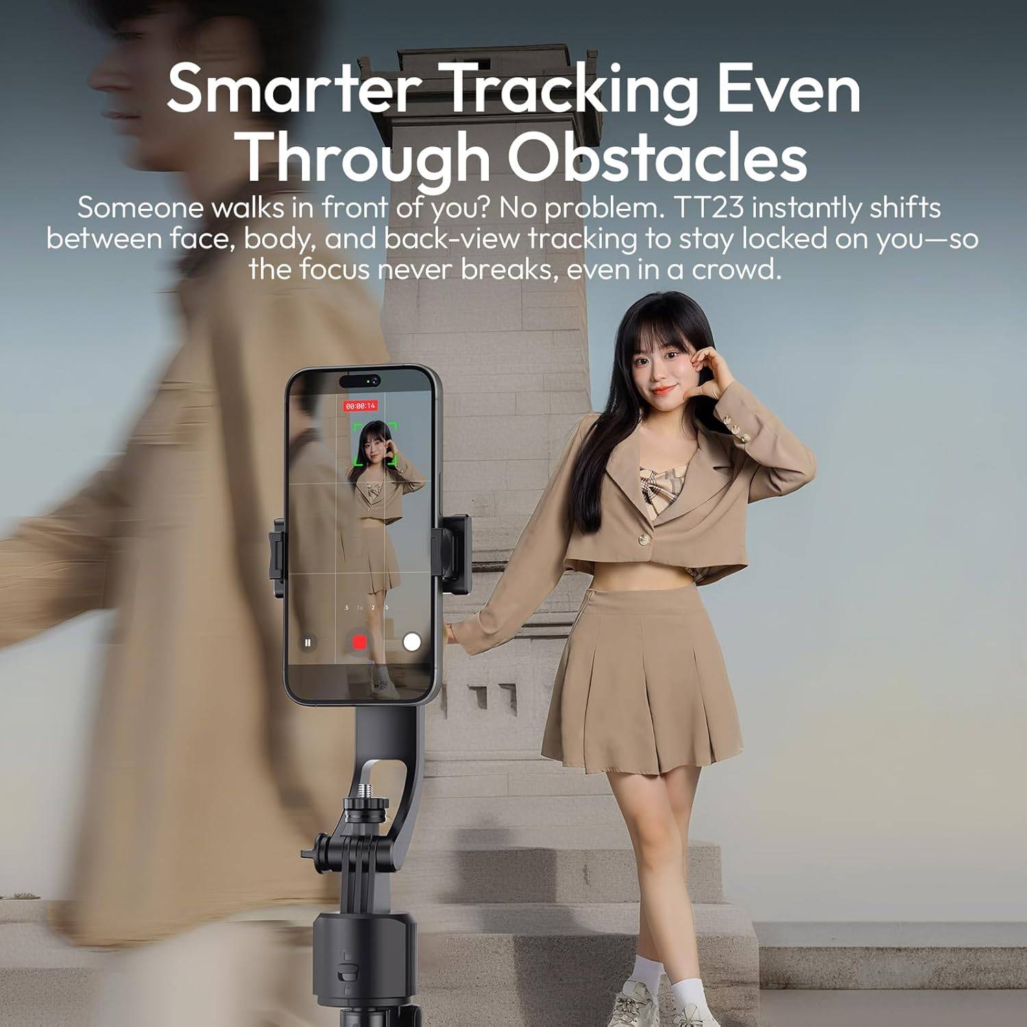 Ulanzi TT23 Auto-Tracking Selfie Stick Tripod