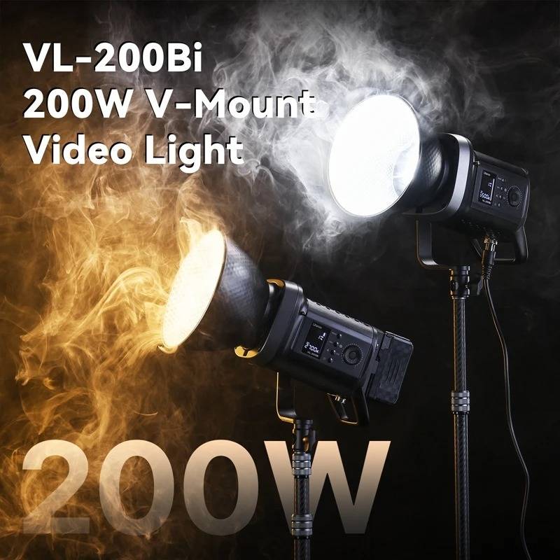 Ulanzi VL200 VL-200Bi 200W V-Mount COB Video Light Wireless APP Control ...
