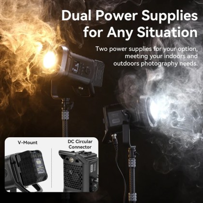 Ulanzi VL200 VL-200Bi 200W V-Mount COB Video Light Wireless APP Control ...