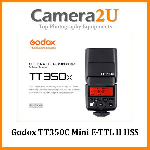 Godox TT350C Mini E-TTL II HSS Wireless Flash for Canon